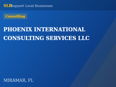 PHOENIX INTERNATIONAL CONSULTING SERVICES LLC — Consulting in MIRAMAR, FL