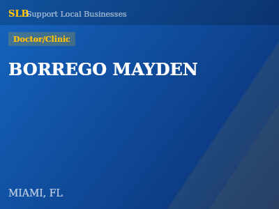 BORREGO MAYDEN — Doctor/Clinic in MIAMI, FL