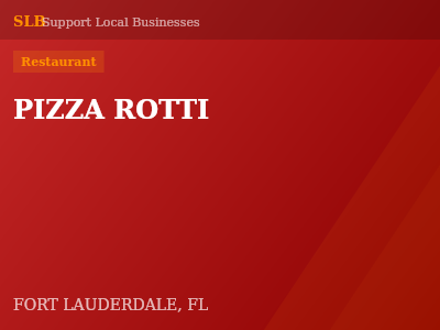 PIZZA ROTTI — Restaurant in FORT LAUDERDALE, FL