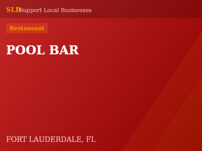 POOL BAR — Restaurant in FORT LAUDERDALE, FL