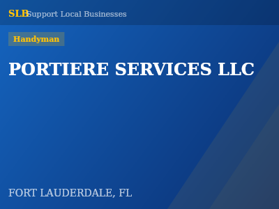 PORTIERE SERVICES LLC — Handyman in FORT LAUDERDALE, FL