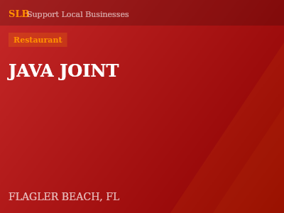 JAVA JOINT — Restaurant in FLAGLER BEACH, FL