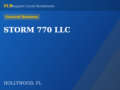 STORM 770 LLC — General Business in HOLLYWOOD, FL