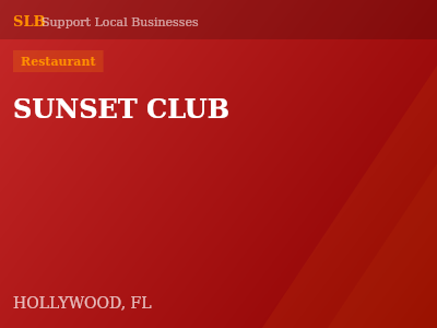 SUNSET CLUB — Restaurant in HOLLYWOOD, FL