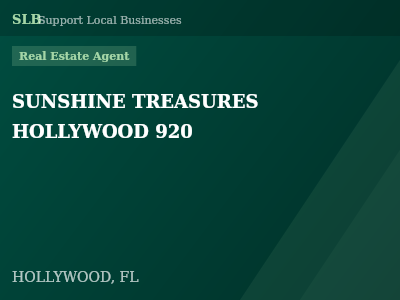 SUNSHINE TREASURES HOLLYWOOD 920 — Real Estate Agent in HOLLYWOOD, FL