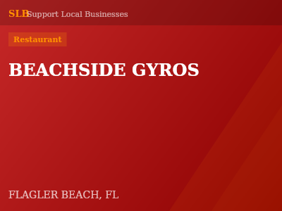 BEACHSIDE GYROS — Restaurant in FLAGLER BEACH, FL
