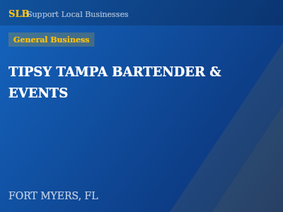 TIPSY TAMPA BARTENDER & EVENTS — General Business in FORT MYERS, FL