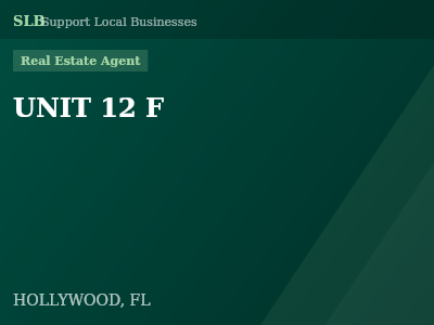 UNIT 12 F — Real Estate Agent in HOLLYWOOD, FL