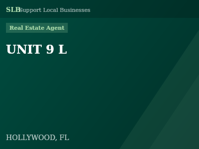UNIT 9 L — Real Estate Agent in HOLLYWOOD, FL