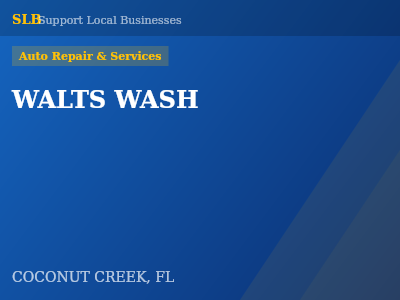 WALTS WASH — Auto Repair & Services in COCONUT CREEK, FL