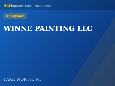 WINNE PAINTING LLC — Handyman in LAKE WORTH, FL