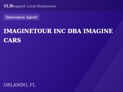 IMAGINETOUR INC DBA IMAGINE CARS — Insurance Agent in ORLANDO, FL