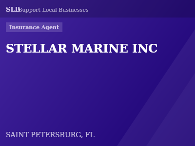 STELLAR MARINE INC — Insurance Agent in SAINT PETERSBURG, FL