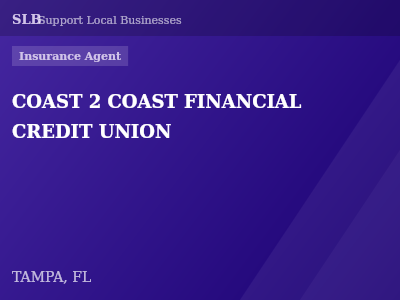 COAST 2 COAST FINANCIAL CREDIT UNION — Insurance Agent in TAMPA, FL