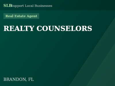 REALTY COUNSELORS — Real Estate Agent in BRANDON, FL