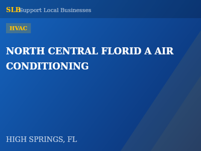 NORTH CENTRAL FLORID A AIR CONDITIONING — HVAC in HIGH SPRINGS, FL