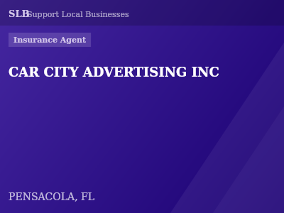 CAR CITY ADVERTISING INC — Insurance Agent in PENSACOLA, FL