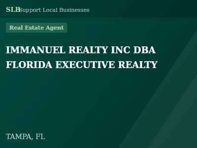 IMMANUEL REALTY INC DBA FLORIDA EXECUTIVE REALTY — Real Estate Agent in TAMPA, FL