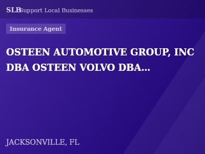 OSTEEN AUTOMOTIVE GROUP, INC DBA OSTEEN VOLVO DBA OSTEEN VOLKSWAGEN — Insurance Agent in JACKSONVILLE, FL
