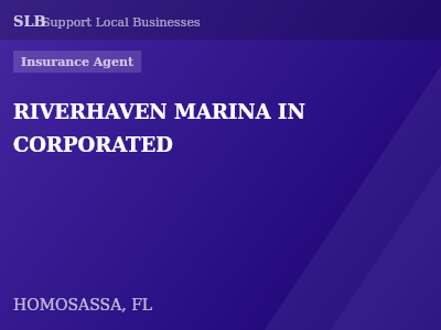 RIVERHAVEN MARINA IN CORPORATED — Insurance Agent in HOMOSASSA, FL