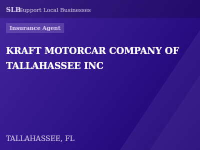KRAFT MOTORCAR COMPANY OF TALLAHASSEE INC — Insurance Agent in TALLAHASSEE, FL