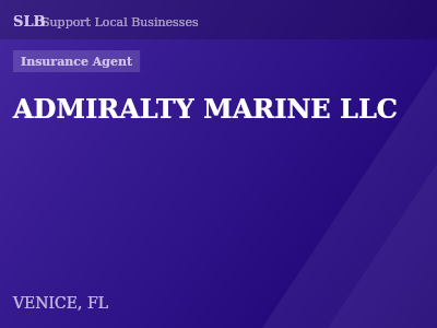 ADMIRALTY MARINE LLC — Insurance Agent in VENICE, FL
