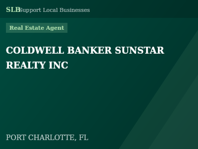 COLDWELL BANKER SUNSTAR REALTY INC — Real Estate Agent in PORT CHARLOTTE, FL