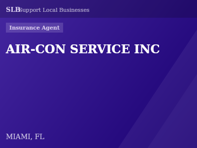 AIR-CON SERVICE INC — Insurance Agent in MIAMI, FL