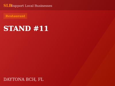STAND #11 — Restaurant in DAYTONA BCH, FL