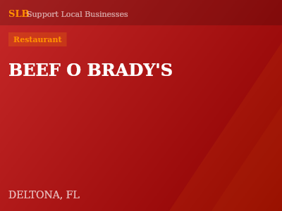 BEEF O BRADY'S — Restaurant in DELTONA, FL