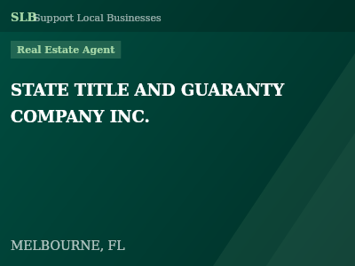 STATE TITLE AND GUARANTY COMPANY INC. — Real Estate Agent in MELBOURNE, FL