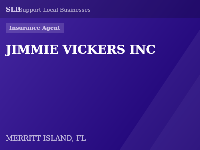 JIMMIE VICKERS INC — Insurance Agent in MERRITT ISLAND, FL