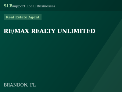 RE/MAX REALTY UNLIMITED — Real Estate Agent in BRANDON, FL