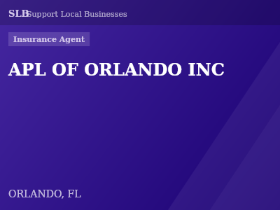 APL OF ORLANDO INC — Insurance Agent in ORLANDO, FL
