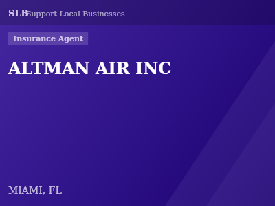 ALTMAN AIR INC — Insurance Agent in MIAMI, FL