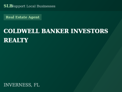 COLDWELL BANKER INVESTORS REALTY — Real Estate Agent in INVERNESS, FL
