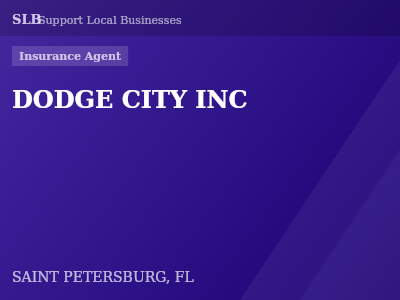 DODGE CITY INC — Insurance Agent in SAINT PETERSBURG, FL