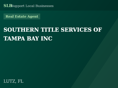 SOUTHERN TITLE SERVICES OF TAMPA BAY INC — Real Estate Agent in LUTZ, FL