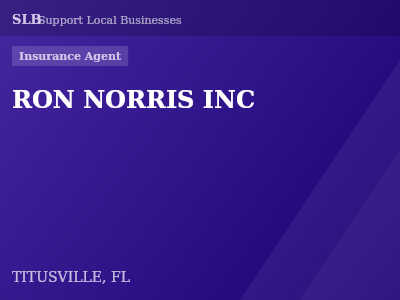 RON NORRIS INC — Insurance Agent in TITUSVILLE, FL