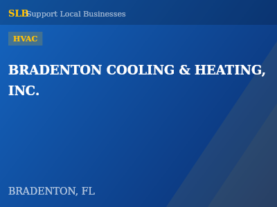 BRADENTON COOLING & HEATING, INC. — HVAC in BRADENTON, FL
