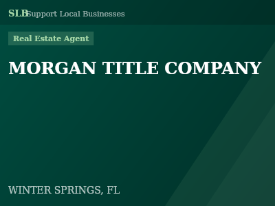MORGAN TITLE COMPANY — Real Estate Agent in WINTER SPRINGS, FL