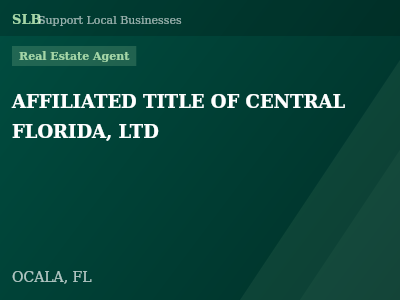 AFFILIATED TITLE OF CENTRAL FLORIDA, LTD — Real Estate Agent in OCALA, FL
