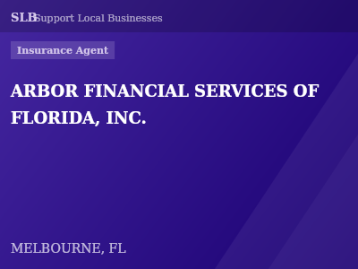 ARBOR FINANCIAL SERVICES OF FLORIDA, INC. — Insurance Agent in MELBOURNE, FL