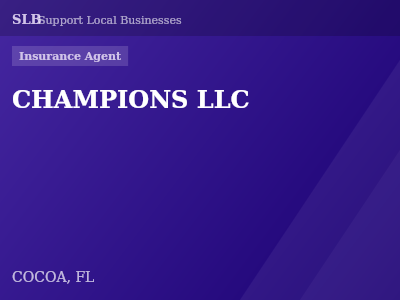 CHAMPIONS LLC — Insurance Agent in COCOA, FL