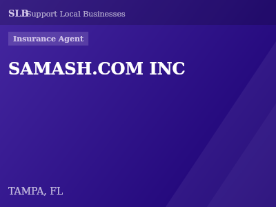 SAMASH.COM INC — Insurance Agent in TAMPA, FL
