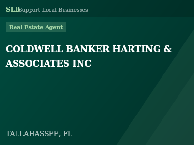 COLDWELL BANKER HARTING & ASSOCIATES INC — Real Estate Agent in TALLAHASSEE, FL