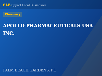 APOLLO PHARMACEUTICALS USA INC. — Pharmacy in PALM BEACH GARDENS, FL