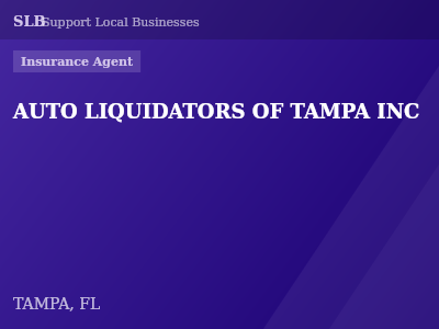 AUTO LIQUIDATORS OF TAMPA INC — Insurance Agent in TAMPA, FL