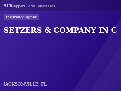SETZERS & COMPANY IN C — Insurance Agent in JACKSONVILLE, FL