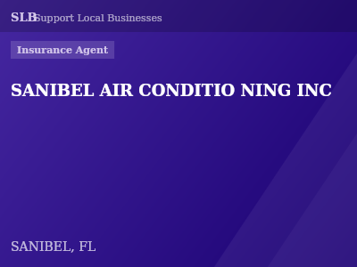 SANIBEL AIR CONDITIO NING INC — Insurance Agent in SANIBEL, FL